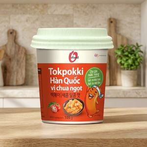 Korean Sweet & Sour Tokpokki <b>Cup</b> 105g Wholesale O'food | Instant Rice <b>Cake</b> | Authentic Street Food - Product Image 1