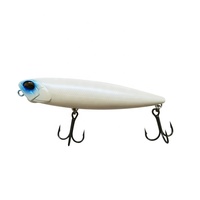 LUTAC Crayon VIB/110MM/21G/ Treble Treble Hook 6 # Floating Stick Baits Lead Beads Laser Skin 3D Holographic Eyes ABS/PVC Plastic