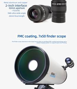 กล้องโทรทรรศน์ดาราศาสตร์ระดับมืออาชีพ 200/2400 กล้องโทรทรรศน์ดาราศาสตร์แบบรูรับแสงขนาดใหญ่สไตล์มาการ์ - ระบบติดตามดาวอัตโนมัติ - Product Image 5