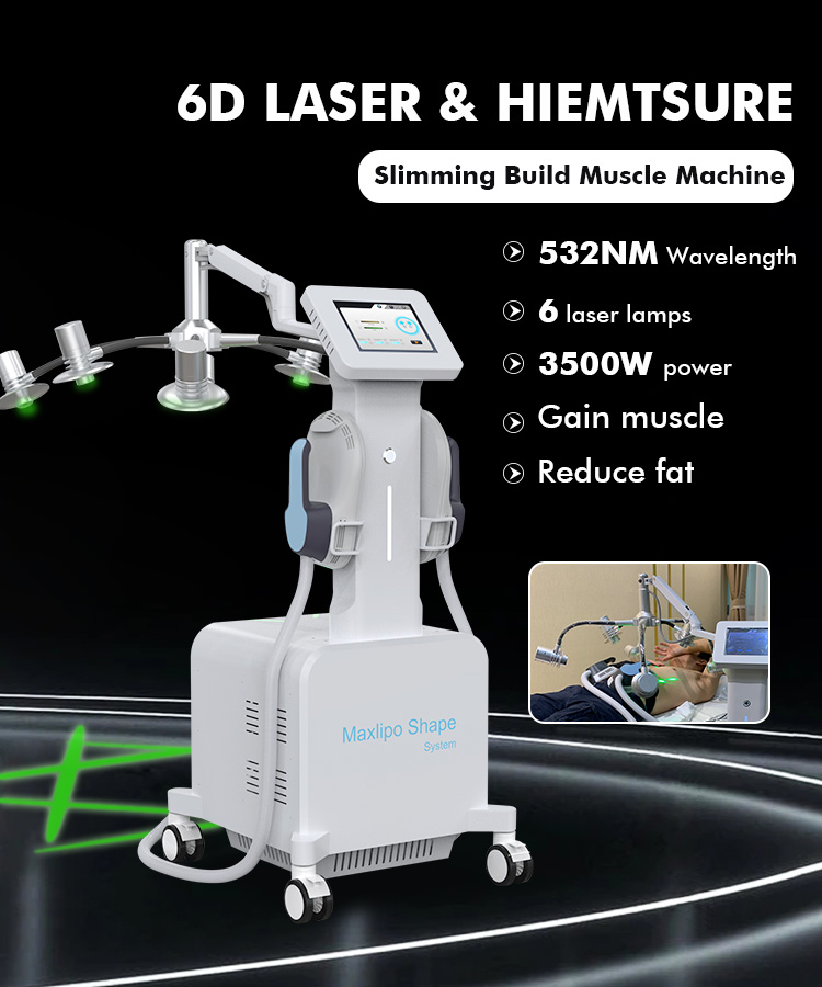 532nm Wavelength 6d Laser Slimming Machine Electro Stimulator Muscle Pads