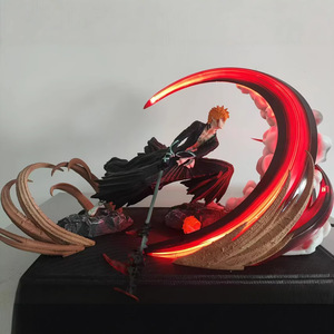 Nueva figura de Bleach Kurosaki <span class=keywords><strong>Ichigo</strong></span> Gekka Tenshou, figuras de Anime japonés, colección de figuritas grandes, modelos de estatuas, regalos de juguete - Product Image 1