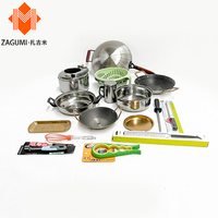 Set Peralatan Masak Granit Anti Lengket Lapisan Batu 13pcs Panci Dapur Induksi Grosir Peralatan Masak Granit
