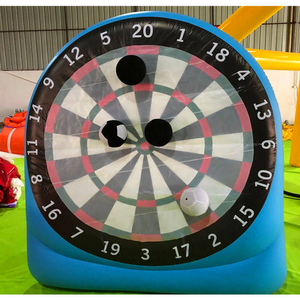 Livraison gratuite aux États-Unis : Ensemble de jeu de fléchettes de football gonflable portable <span class=keywords><strong>pour</strong></span> enfants, adultes et famille – <span class=keywords><strong>Cible</strong></span> interactive de football - Product Image 4
