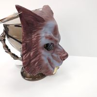 Conception populaire réaliste loup masque facial Silicone Animal mascarade masques pour Halloween fête loup Cosplay Costume accessoire