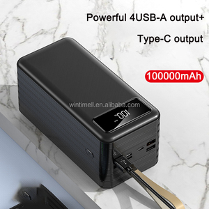 Banque de puissance haute capacité 100000 mAh 66W chargeur portable à charge rapide <span class=keywords><strong>batterie</strong></span> <span class=keywords><strong>externe</strong></span> Powerbanks 100000 MAh pour l'extérieur - Product Image 3