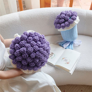 Brand <strong>New</strong> Bouquet Blanket As a Gift Knitted <strong>Pillow</strong> <strong>Made</strong> of 100% Polyester for High-quality Home Decoration XH - Product Image 4