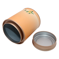 Boîtes rondes en métal pour thé et café avec logo personnalisé