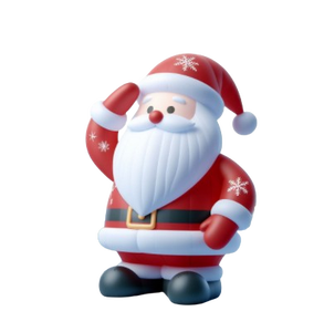 Diseño personalizado gigante plata brillo Santa Navidad Deco globo de nieve decoraciones inflables de Navidad únicas - Product Image 2