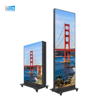 Afficheur LED pliable P1.86 P2 P2.5 640x1920mm Noir pour publicité commerciale en intérieur