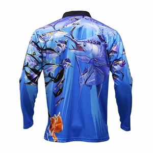 เสื้อตกปลาแห้งเร็ว ป้องกันแสงแดด UPF 50 สำหรับกิจกรรมกลางแจ้ง ลดราคาพิเศษ ลาย 3 มิติ มีปก - Product Image 2