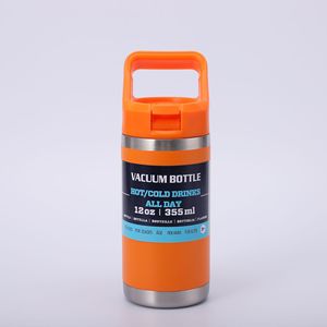 12Oz Bpa Gratis Kinderen Kind Dubbele Muur Custom Logo Rvs <span class=keywords><strong>Kids</strong></span> Waterfles Voor School Met Stro Deksel - Product Image 6