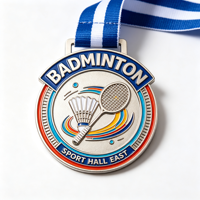 Médaille sportive personnalisée Dana pour les championnats et les tournois, badges de récompense à ruban coloré personnalisés