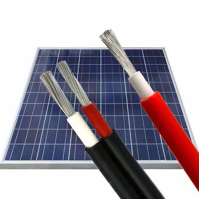 DC Solar Cable XLPE Insulation Tinned Copper 2core 4mm2 6mm2 1500V for Power Station PV Connection