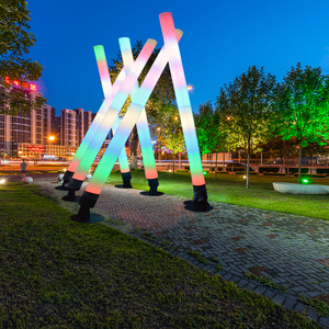 Lampadaire solaire 40W RVB IP65 étanche pour l'extérieur avec lumière chaude 3500K pour jardin, chemin et <span class=keywords><strong>parking</strong></span>. - Product Image 2