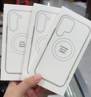 Funda Magnética de Acrílico Transparente para Samsung S25 Ultra, Carcasa para Galaxy S25 Edge, A35, A26, A54, A16 con Cargador Inalámbrico
