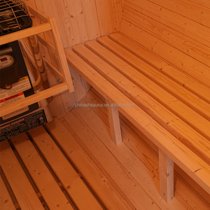 Sauna extérieur en pin blanc canadien pour 6 personnes, avec chauffage certifié ETL de 6 kW, pour jardin américain - Product Image 5