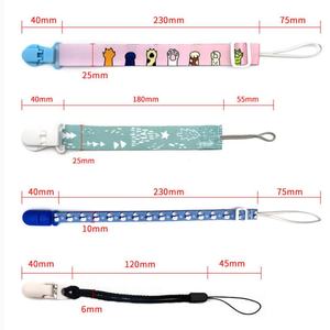 Cartoon Ribbon Pacifier Chain <b>Dummy</b> Clip New Baby Pacifier Clip Soother Holder for Baby - Product Image 6