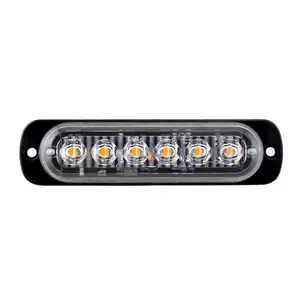 LKT 6 lumière ip67 18W LED De Stroboscope De Camion de Lumière De Gril Blanc jaune Rouge Bleu Lumières De Camion