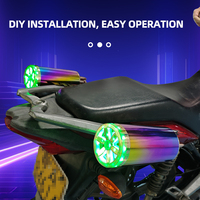 Nouveau modèle de tuyau d'échappement Audio Mp3 BT musique stéréo double canal simulateur son haut-parleur pour 12-80V e-bikes motos