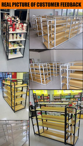 ชั้นวางของสำหรับร้านค้าปลีกชั้นวางของโลหะสำหรับร้านขายของชำและอะไหล่ที่ใช้สำหรับแสดงเสื้อผ้าและอาหารในซูเปอร์มาร์เก็ต - Product Image 6