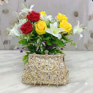 Tas Tangan Wanita Mewah Berkilau Custom Hot Sale, Tas Clutch Pesta Pernikahan <span class=keywords><strong>Prom</strong></span> Bertabur Manik-Manik Bling-Bling - Product Image 3