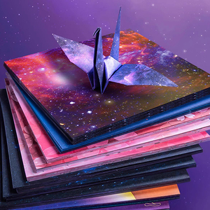 กระดาษพับโอริกามิ 50 แผ่น ลายดอกซากุระ 6 นิ้ว 15 ซม. กระดาษพับโอริกามิสองด้าน พิมพ์ลายหลากหลาย - Product Image 4