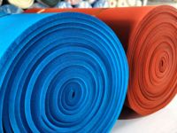 Feuilles de mousse de silicone à cellules ouvertes de haute qualité, bleues, haute densité, résistantes à la température, pour le repassage