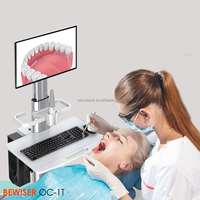 Chariot médical d'hôpital chariot d'infirmière poste de travail réglable en hauteur avec scanner oral (OC-1T BEWISER)
