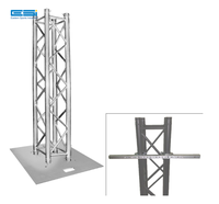 Soporte de Plasma Truss, torre de iluminación con placa base de aluminio y montaje de Monitor LED, 8,20 pies