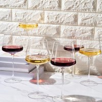 Gobelets à vin à pied en plastique transparent de luxe personnalisés, modernes, 200 ml, compatibles lave-vaisselle, pour déguster du vin rouge, blanc ou cabernet