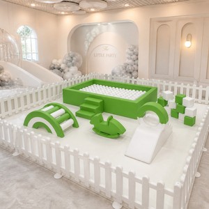 Conjunto de Juegos Infantiles Suaves en Color Beige Neutro, <span class=keywords><strong>Alquiler</strong></span> de Juegos de Interior y Exterior, Paquete de Juegos Suaves para Niños y Bebés - Product Image 5