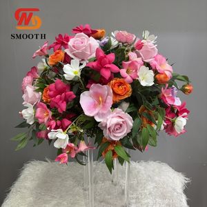 Décoration de cérémonie de mariage printemps-été, centre de table floral artificiel coloré - Product Image 1