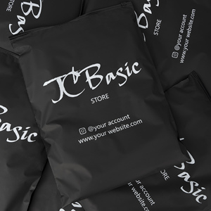 Màu đen mờ chất lượng cao Ziplock Túi Nắp kéo PE Nhựa Tự niêm phong quần áo bao bì Zip túi cho vớ kinh doanh - Product Image 2