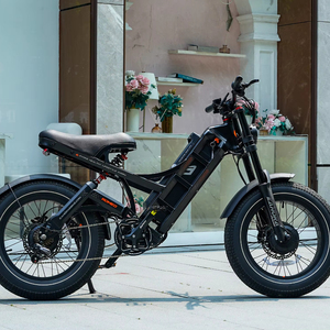 Bicicleta eléctrica de 48V y 1000W de EE. UU., bicicleta eléctrica de montaña con suspensión completa, bicicleta eléctrica híbrida de neumáticos gruesos para adultos - Product Image 1