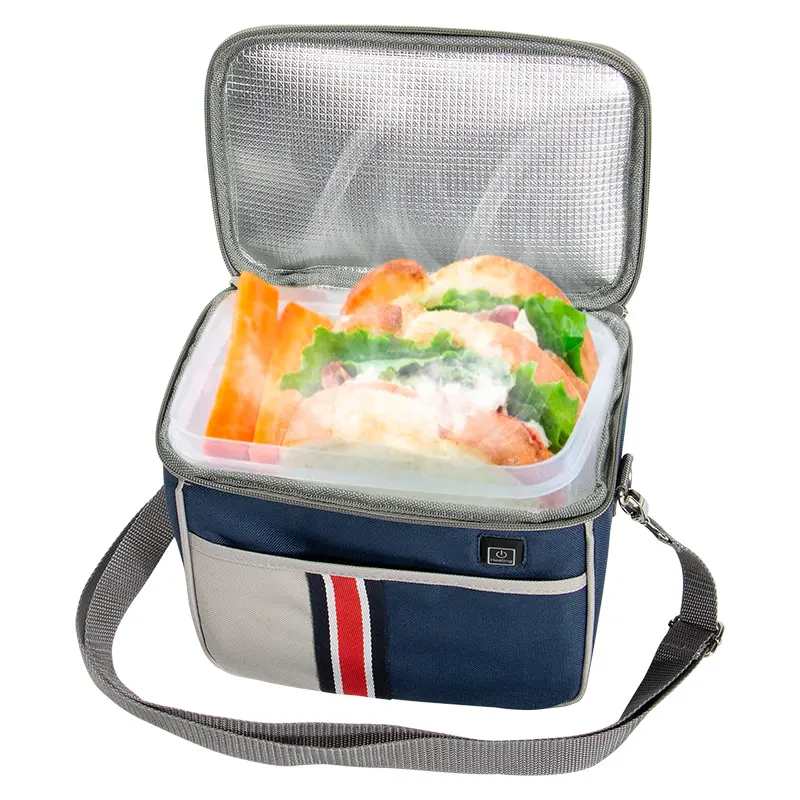 Portable Food Warmer Oven for Car Lunch Box 12V Heated Lunch Bag for Car Work, Trip, Camping Personal Food Heater