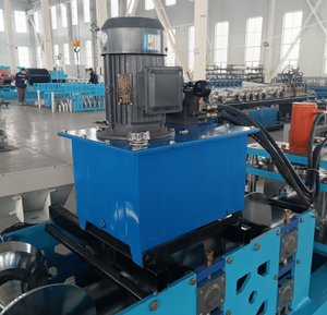 Electric Hydraulic Automatic Metal Roof Panel Round V Shaped Rain ridge Cap Roll Forming <b>Machine</b> Bearing Motor for Construction - Product Image 6
