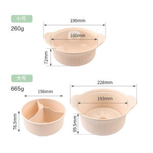 Olla vaporera de silicona con tapa, tamaños pequeño y grande, apta para microondas, ecológica, para cocinar arroz y verduras al vapor - Product Image 1