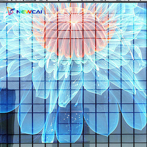 Cửa sổ trong suốt Kính 3D Showcase LED màn hình hiển thị video tường kỹ thuật số biển - Product Image 2