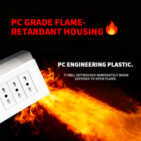 Enchufe de Corriente Triple con Interruptor de Pared Estándar Italiano y Chileno de 16 A con Puertos USB Tipo C, Venta Directa de Fábrica