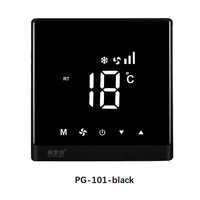 PG-101 Termostat Pintar Fleksibel dengan Panel Kontrol Layar Sentuh untuk Sistem Pendingin Udara Sentral Bahan PC+ABS Faluokan