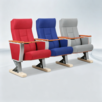Chaises d'auditorium, chaises en rangée avec tablette d'écriture, sièges de conférence, sièges de cinéma et de théâtre, sièges de salle de conférence avec coques en plastique