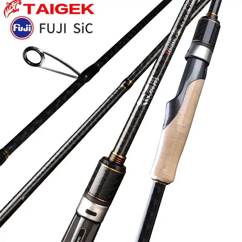 TAIGEK 7'6'' 7' 6'4'' TORAY 40T 3A Cork Handle Medium Light M ML L FUJI SIC Guide Spinning Casting Fishing Rods