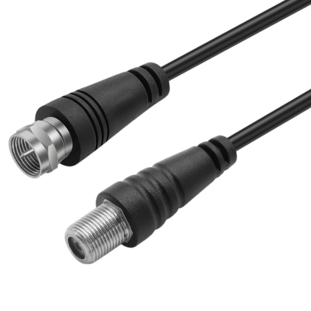 TV Satellite Receiver RG11 RG6 F Type Male to Female 75 Ohm Coaxial Cable for Connection ISO/CE Certified