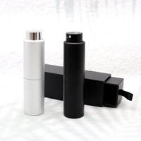 Flacon de recharge de parfum en aluminium miniature portable personnalisé 20 ml Vaporisateur de parfum en verre épais avec boîte