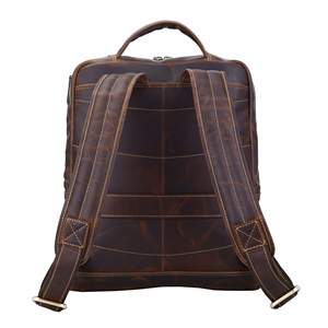High Demand Genuine <b>Leather</b> Luxury Large Capacity <b>Backpack</b> for Unisex Travel <b>Laptop</b> Bag for Business Available For Sale - Product Image 3