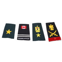 Épaulettes de sécurité Vanguard personnalisées en usine drapeau canadien tissu écologique résine plastique Type