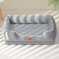 Cama para Mascotas Rectangular de Lujo, Lavable, Ortopédica, de Poliéster y Piel Sintética, para Animales Pequeños, Tamaño XXL, OEM, ODM, Venta al Por Mayor