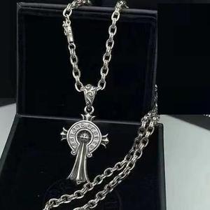 Collier croix alphabet punk rétro, pendentif initial personnalisé, design Croheart haut de gamme, bijoux tendance pour hommes et femmes - Product Image 5