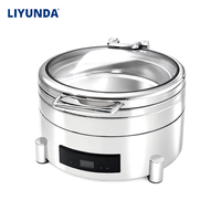 Liyunda – Réchaud de buffet électrique de luxe 9L, ensemble de maintien au chaud des aliments en acier inoxydable personnalisé pour cuisine