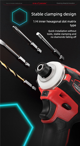 18V 리튬 배터리 스크류드라이버 ZSQZ-1810 자동차 정비 - 타이어 조임 및 제거 목공 작업용 전동 드릴 - Product Image 2